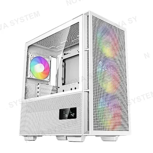 DEEPCOOL CASE GAMER, DEEPCOOL, CH560 BLANCO DIGITAL SIN FUENTE