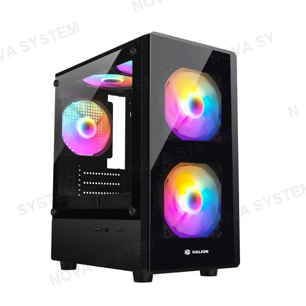 HALION CASE GAMER MICRO ATX HALION LUNA 3 FANS RGB