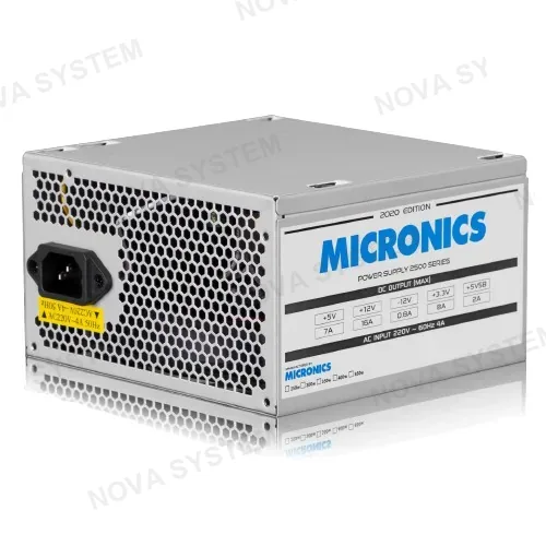 FUENTE DE PODER, MICRONIC, 250W/650 FAN 12CM ATX
