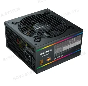 FUENTE DE PODER, ESGAMING, ES-RGB650W APFC 80 PLUS BRONCE