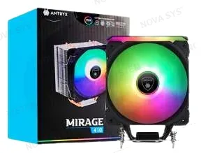 ANTRYX REFRIGERACION POR AIRE, ANTRYX, MIRAGE 410 ARGB BLACK LGA1700