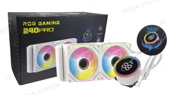 ROG REFRIGERACION LIQUIDA ROG GAMING 240PRO CON LED DE TEMPERATURA RGB WHITE