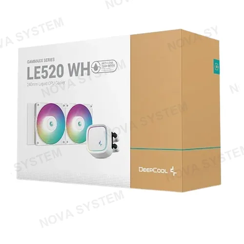 DEEPCOOL REFRIGERACION LIQUIDA, DEEP COOL, LE520 WHITE A-RGB 2FAN