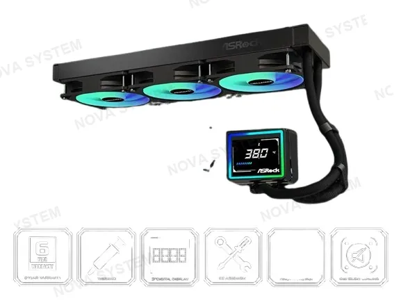 ASROCK REFRIGERACION LIQUIDA ASROCK CHALLENGER 360 DIGITAL ARGB