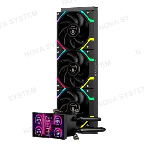 ANTRYX REFRIGERACION LIQUIDO ANTRYX TRITON VISION SP360 BLACK, ARGB LCD 5P