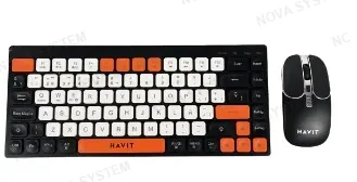 HAVIT KIT OFFICE INALAMBRICO, HAVIT, KB831WB-SP BLACK