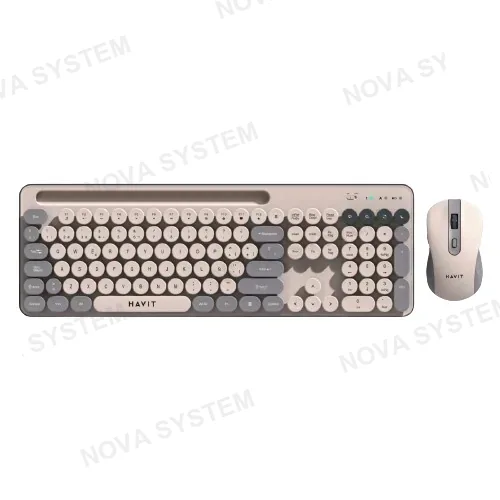 HAVIT KIT OFFICE INALAMBRICO, HAVIT, KB832GC-SP STARLIGTH