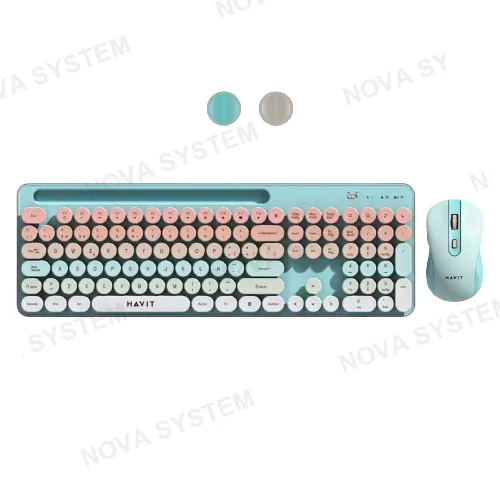 HAVIT KIT OFFICE INALAMBRICO, HAVIT, KB832GCM-SP RAINBOW