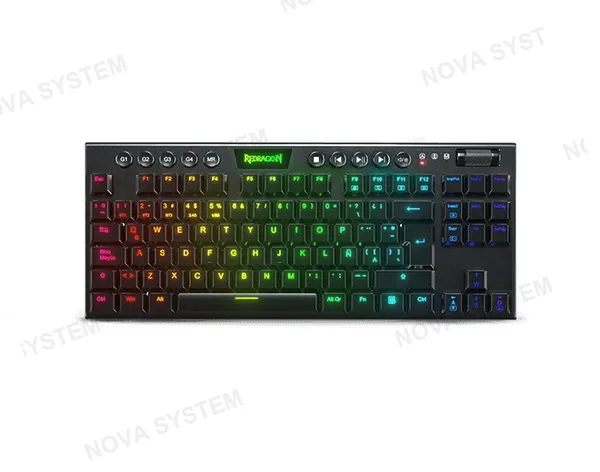 REDRAGON TECLADO, REDRAGON, HORUS TKL WIRELESS K621-RGB-SP RED SWITCH