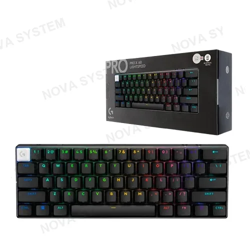 LOGITECH TECLADO , LOGITECH, PRO X 60 LIGHTSPEED BT RGB BLACK OPTICO