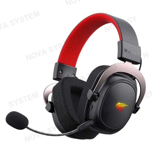 HAVIT AUDIFONO GAMER, HAVIT, H2002BG TRIMODE NEGRO - ROJO 7.1