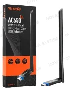 TENDA ADAPTADOR, TENDA, U10 AC650 DUAL-BAND 1 ANT 6DBI