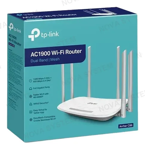 TP-LINK ROUTER, TP LINK, AC1900 C86 DUALBAND WIFI