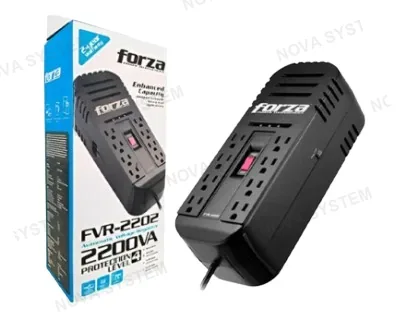 FORZA FORZA FVR-2202 ESTABILIZADOR 2200VA 8 TOMAS BLACK gpr001