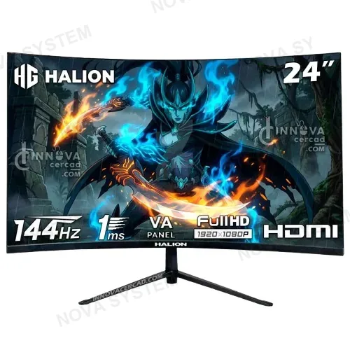 HALION MONITOR GAMER HALION HS2405FC CURVO 24P FHD 144HZ