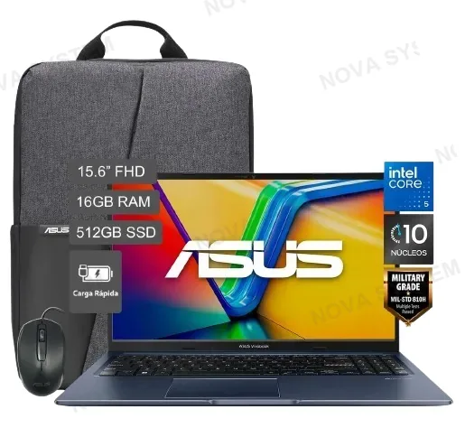 ASUS LAPTOP, ASUS VIVOBOOK 15, X1504VA-BQ4055 CORE 5 120U 16GB DDR5 512GB SSD 15.6P