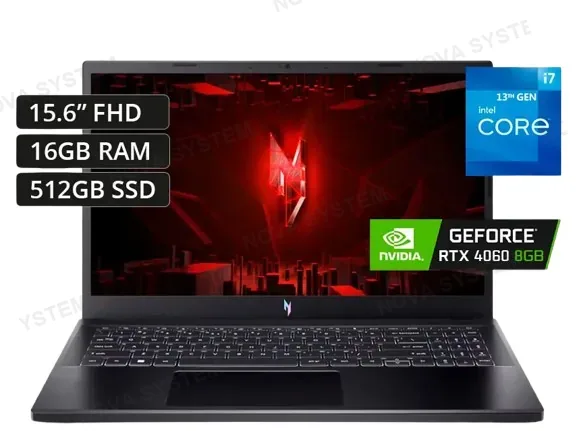 ACER LAPTOP, ACER, NITRO V ANV15-52-71JV INTEL i7-13620H 512GB SSD 16GB DDR4 RTX 5050 8GB 15.6P FHD