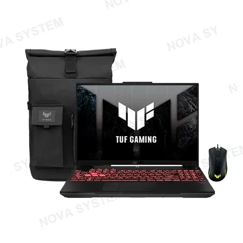 ASUS LAPTOP, ASUS TUF, CORE i7, 512GB SSD, 16GB DDR5, RTX 5050 V8GB, 16 FHD, MOCHILA+MOUSE