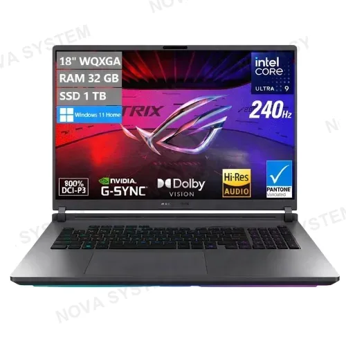 ASUS LAPTOP GAMER, ASUS ENG, G18 ULTRA 9 275HX 32GB RAM 1TB NVMe RTX 5060 8GB 240Hz IPS W11