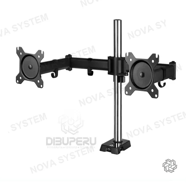 ARCTIC Soporte de 2 monitores Z2 Gen3 35 con USB2.0 ARCTIC