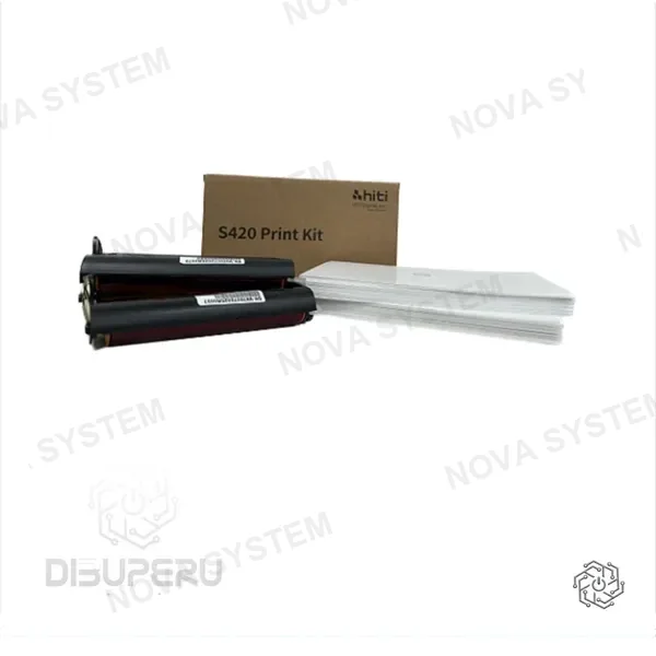HITI KIT DE IMPRESION(2 PACK DE PAPEL+2 CINTAS TERMICAS 10X15) HITI