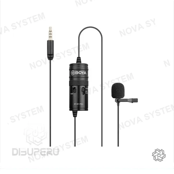 BOYA Micrófono pechero BOYA BY-M1 PRO omnidireccional para cámaras, celulares y grabadoras