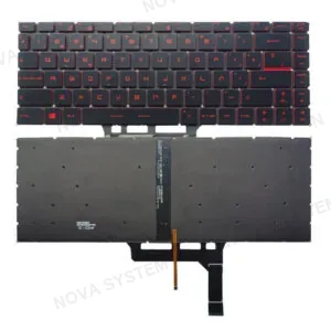 MSI TECLADO PARA MSI MS-16R1 GF63 MS-16R1 MS-16R4 ROJO ESPAÑOL ILUMINADO