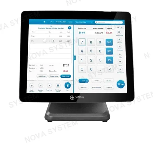 3NSTAR 3NSTAR PTE0120W-8-240W11 POS All In One Táctil 15” Intel J4125 8GB RAM 240GB SSD WiFi
