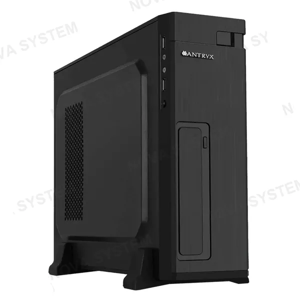 ANTRYX ANTRYX XS-100 Case Slim para computadora Micro ATX con fuente 300w Xtreme series negro