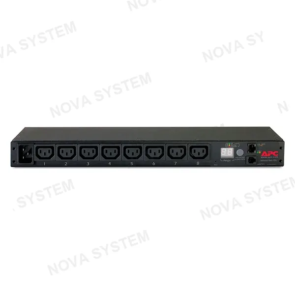 APC APC AP7821B Unidad PDU Power Rack monitoreable con instrumentación de 1U, 16A, 208/230V, 8 tomas C13