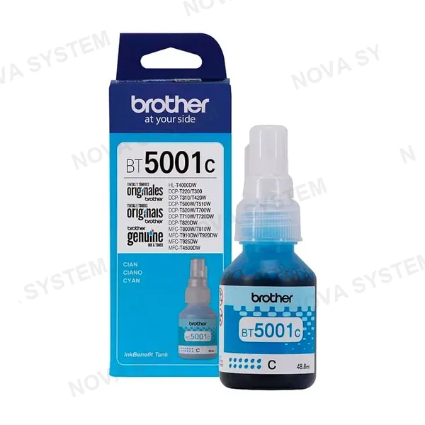 BROTHER BROTHER BT5001C, Botella de tinta Brother 5001 Cian de Ultra alto rendimiento