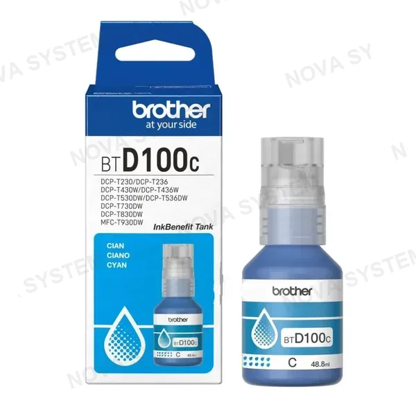 BROTHER BROTHER BTD100C Botella de Tinta de Color Cyan Ultra Alto Rendimiento