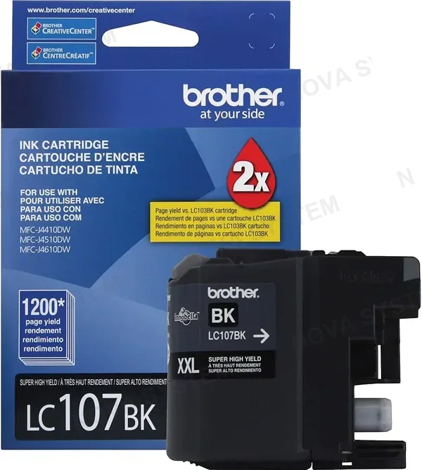 BROTHER BROTHER LC107BK Cartucho de Tinta Color Negro 1200 Paginas