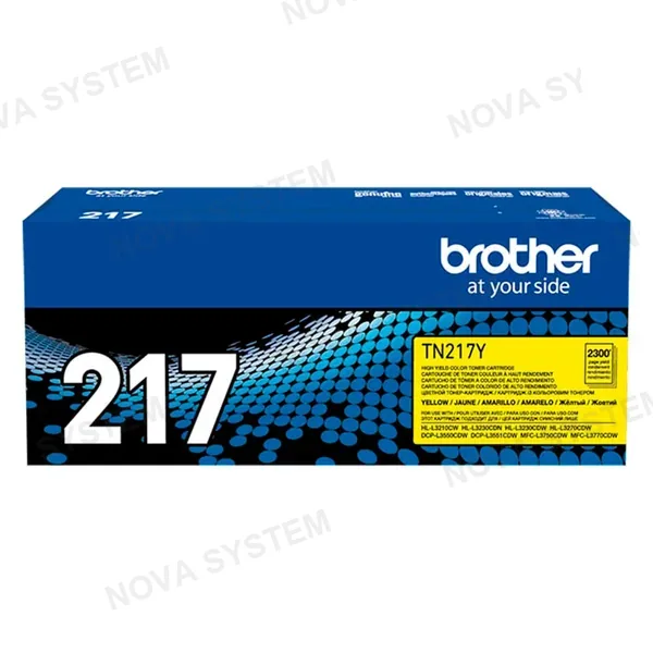 BROTHER BROTHER TN217Y Tóner Brother Amarillo para L3270/L3551/L3750. Rendimiento 2300 páginas