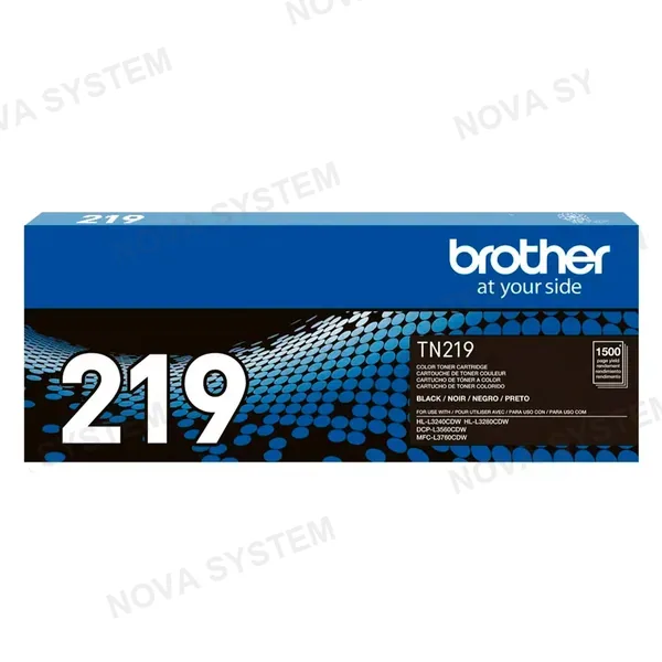 BROTHER BROTHER TN219BK Tóner Brother Negro para L3560, L3760, L3280. Rendimiento 1500 páginas