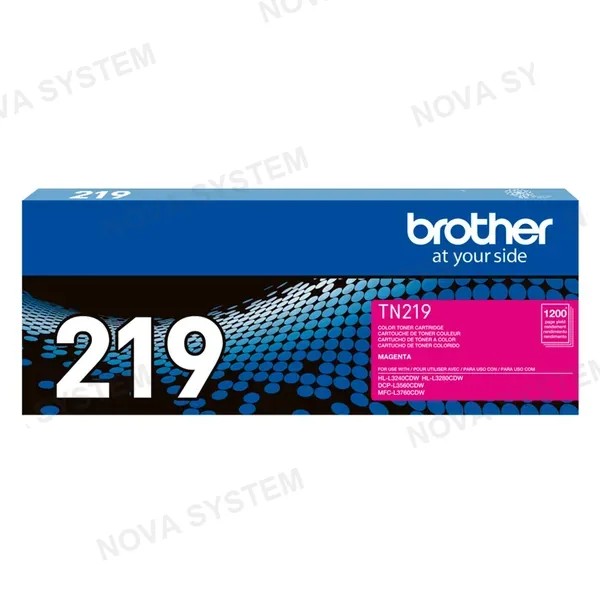 BROTHER BROTHER TN219M Tóner Brother Magenta para L3560, L3760, L3280. Rendimiento 1200 páginas