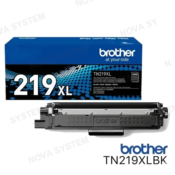 BROTHER BROTHER TN219XLBK Toner Color Negro con Rendimiento de 3000 Paginas