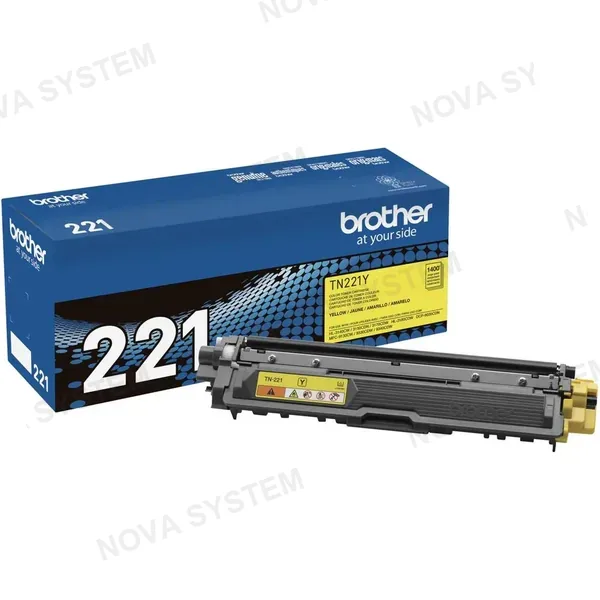 BROTHER BROTHER TN221Y Toner Color Amarillo con Rendimiento de 1400 Paginas