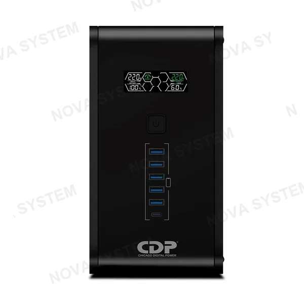 CDP CDP R-SMART1510I UPS 1500V 900W 10 Salidas 5USB-A 1USB-C