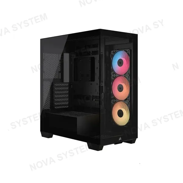 CORSAIR CORSAIR 3500X RS-R ARGB Case para PC Semitorre Negra