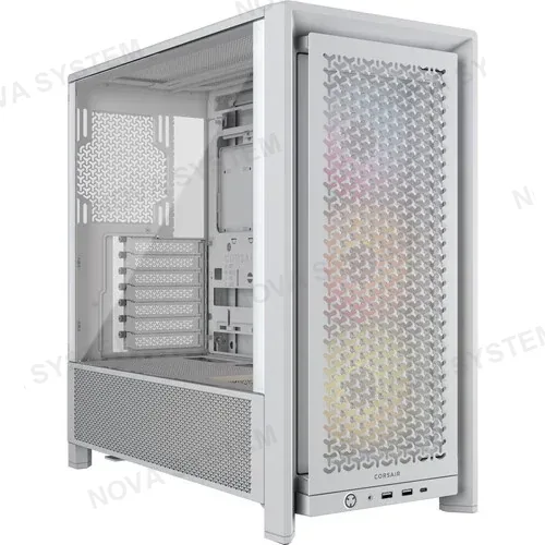 CORSAIR CORSAIR FRAME 4000D RS ARGB Case para PC Semitorre Blanca