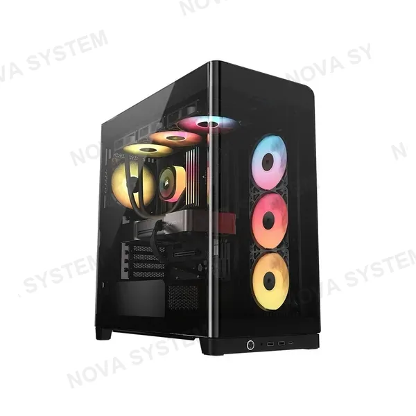 CORSAIR CORSAIR FRAME 4500X RS-R ARGB Case para PC de Cristal Panorámico Semitorre Negra