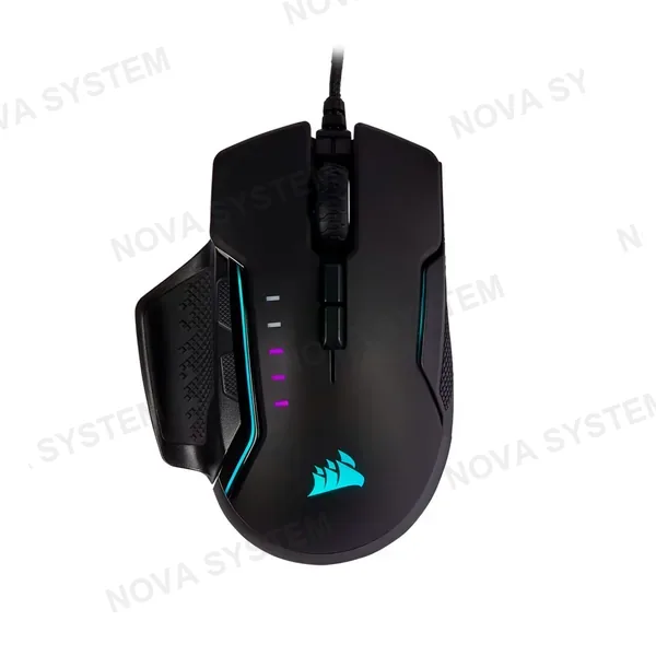 CORSAIR CORSAIR GLAIVE RGB PRO Mouse 18000DPI 7 botones Alumínio