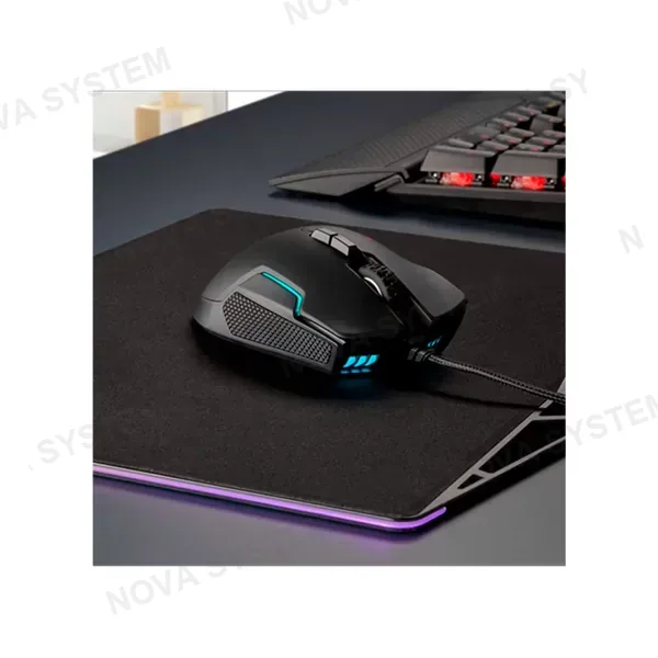 CORSAIR CORSAIR GLAIVE RGB PRO Mouse Gamer 18000DPI 7 botones Negro