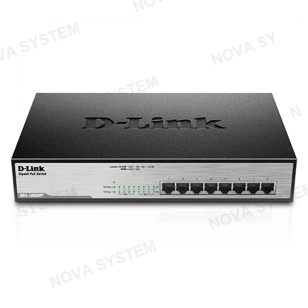 D-LINK D-LINK DGS-1008MP Switch 8 puertos RJ45 10/100/1000 Mbps PoE