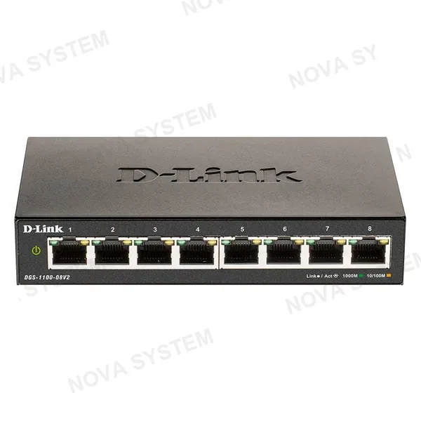 D-LINK D-LINK DGS-1100-08V2 Switch administrable de 8 puertos RJ45 10/100/1000