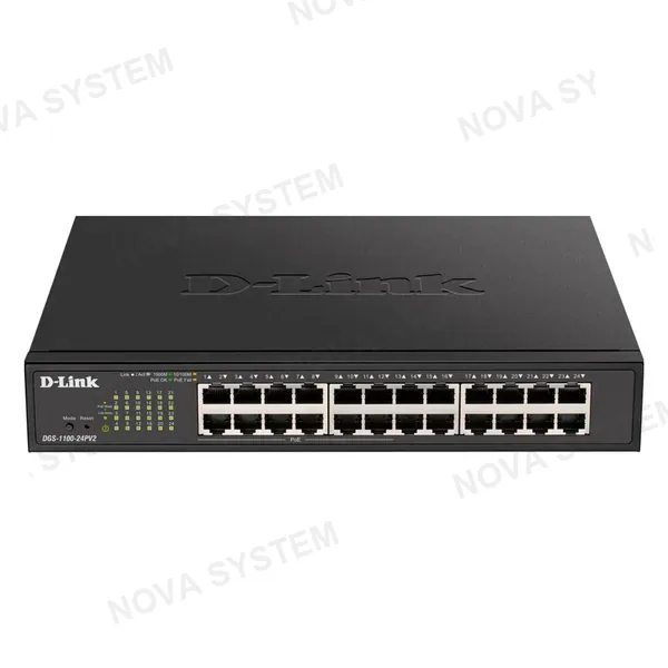 D-LINK D-LINK DGS-1100-24PV2 Switch 24 puertos 12xPoE y 12xRJ45 10/100/1000 PoE 100W