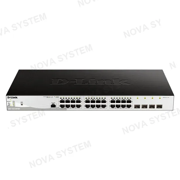 D-LINK D-LINK DGS-1210-28P-ME Switch administrable de 24 puertos PoE 10/100/1000+ 4 puertos SFP/GBE 370W