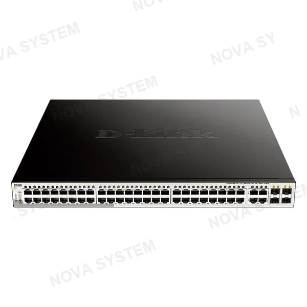 D-LINK D-LINK DGS-1210-52MP Switch administrable de 48 puertos PoE 10/100/1000+ 4 puertos SFP/Gigabit 370W