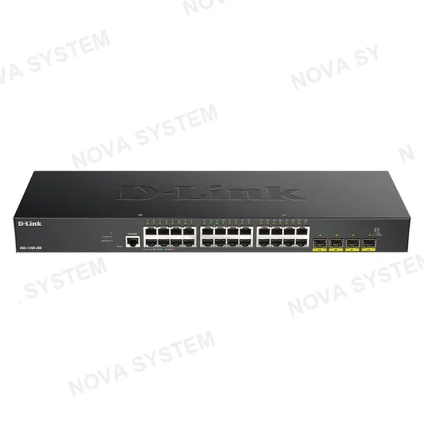 D-LINK D-LINK DGS-1250-28X Switch 28 puertos gigabit administrable con uplink a 10Gbps